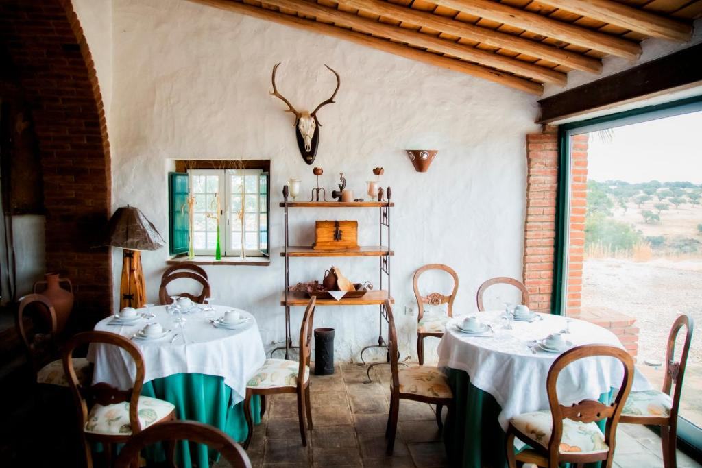 Traditional Portuguese interiors with wooden beams and countryside views